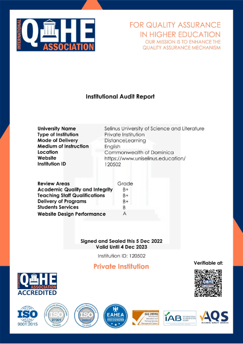 Selinus University è Accreditata dal QHAE - audit report